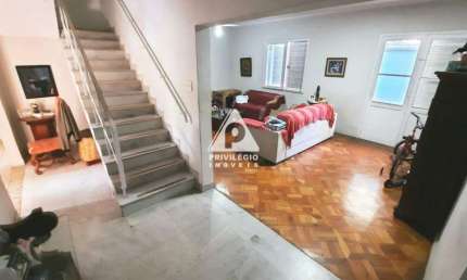 Casa de rua à venda, 5 quartos, 3 suítes, 2 vagas, Cosme Velho - RIO DE JANEIRO/RJ