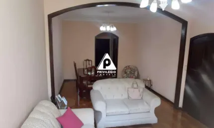 Rua nobre de laranjeiras, apartamento, sala 2 ambientes, 3 quartos, dependência completa