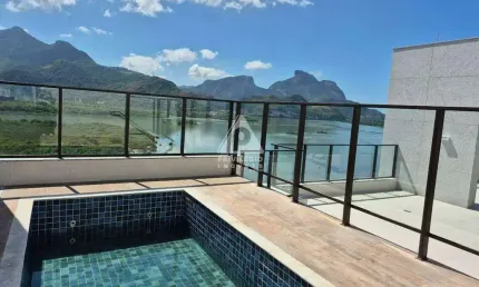 Cobertura linear 270m², com 4 vagas de garagem, no be península - barra da tijuca