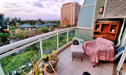 Imóvel para venda com 100 metros quadrados com 2 quartos em barra da tijuca - rio de janeiro - rj