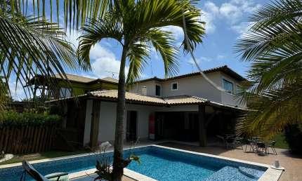 CASA 5 SUÍTES 150 metros da praia em GUARAJUBA - CONDOMÍNIO PARAÍSO DO MAR - BAHIA - BRASIL.