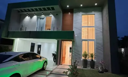 Casa a venda 5 suítes de alto padrão no Alphaville Litoral Norte 1