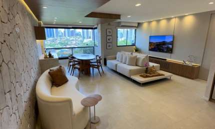 Apartamento a venda de 3/4 sendo 2 suítes, 150m2, nascente PORTEIRA FECHADA na Pituba