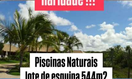 Lote a venda de esquina, 540 m2, plano na Praia do Forte / Piscinas Naturais nos Ipês