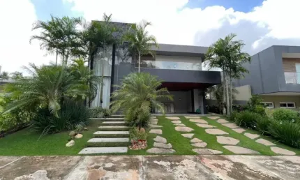 Casa a venda 4 suítes alto padrão no Alphaville Litoral Norte 1