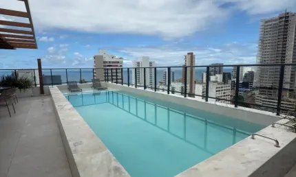 Apartamento a venda 1/4 sala com suíte e varanda, 35 m2 no BLUE BARRA