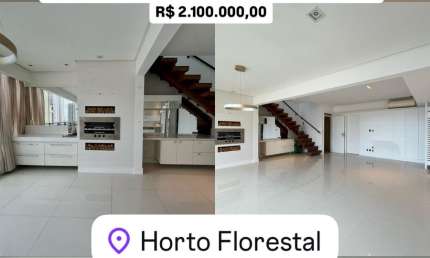 Apartamento Duplex com Vista Mar no Horto Florestal – 3 Suítes | 185 m²