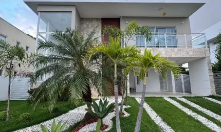 Casa 4 suites alto padrão no Alphaville Litoral Norte 1