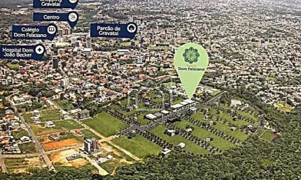 Terreno à venda na Rua Cássio Soares, 297, Dom Feliciano, Gravataí, 466 m2 por R$ 291.104