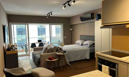 Apartamento pronto no Campo Belo de 42 M², 1 vaga de garagem.