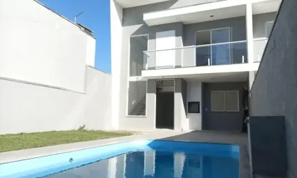 EXCELENTE SOBRADO ALTO PADRÃO EM GUARATUBA COM PISCINA (BREJATUBA)
