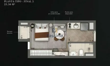 Apartamento com 1 quarto à venda na rua laplace, 186, campo belo, são paulo por r$ 320.000