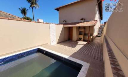 Casa em condomínio com 2 dormitórios e piscina à venda por R$ 330.000 - Jequitibá - Itanhaém/SP