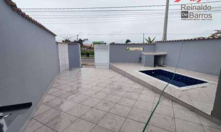Casa com 2 dormitórios e piscina à venda por R$ 350.000 - Tupy - Itanhaém/SP