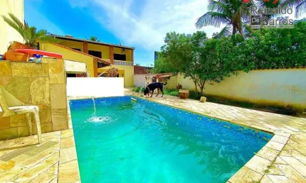 Casa com 3 dormitórios e piscina à venda, 270 m² por R$ 480.000 - Parque Balneário Itanhaem - Itanhaém/SP