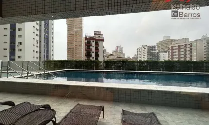 Apartamento na quadra da praia  com 2 dormitórios à venda, 77 m² por R$ 650.000 - Boqueirão - Praia Grande/SP