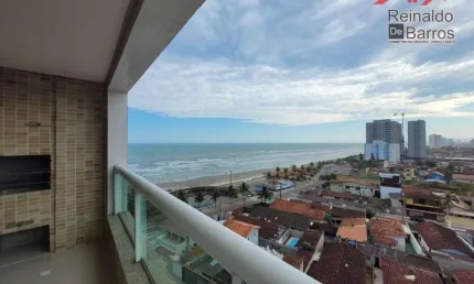 Apartamento Frente Mar com dois dormitórios em Mongaguá.
