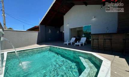 Casa com 4 dormitórios à venda, 155 m² por R$ 800.000 - Parque Balneário Oásis - Peruíbe/SP