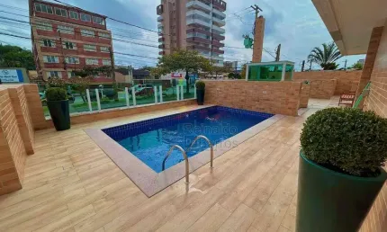 Encante-se com a vista para o mar: apartamento de 53 m² no 9º andar do edifício malibu, centro de itanhaém!