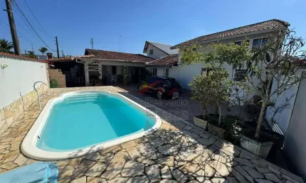 Casa com 5 dormitórios à venda por r$ 470.000,00 - jardim suarão - praia - itanhaém/sp