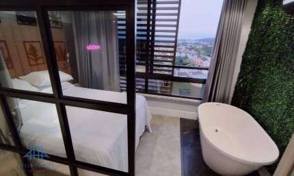 Studio com 1 dormitório para alugar, 44 m² por R$ 4.030,00/mês - Córrego Grande - Florianópolis/SC