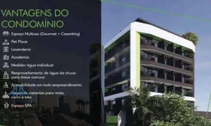 Studio com 1 dormitório à venda, 54 m² por R$ 462.000,00 - Trindade - Florianópolis/SC