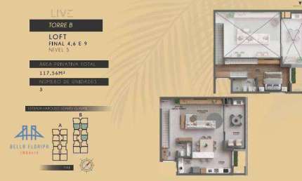Loft com 1 dormitório à venda, 117 m² por R$ 1.729.000,00 - Cacupé - Florianópolis/SC