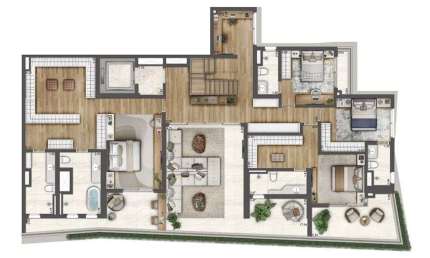 Duplex para venda possui 512 metros quadrados com 4 quartos em Liberdade - São Paulo - SP