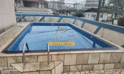 Apartamento de 01 dormitório com piscina! 400 metros do mar! caiçara!