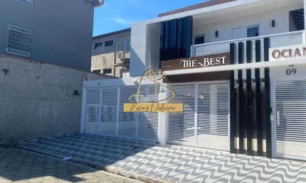 Repasse financiamento - sobrado 02 dormitórios no centro da ocian - 500 metros do mar