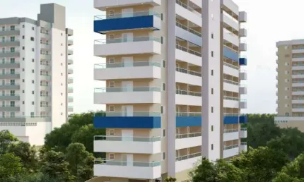 Apartamento com 2 quartos para alugar na Rua Guilhermina, 469, Guilhermina, Praia Grande