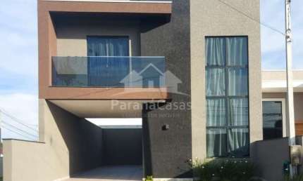 Casa em condomínio fechado com 3 quartos à venda na Rua Rio Tejo, Iguaçu, Fazenda Rio Grande, 128 m2 por R$ 760.000