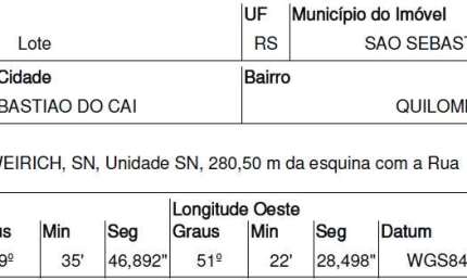 Oportunidade Única em SAO SEBASTIAO DO CAI - RS | Tipo: Terreno | Negociação: Venda Direta Online  | Situação: Imóvel
