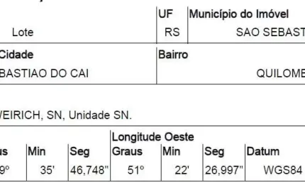 Oportunidade única em sao sebastiao do cai - rs | tipo: terreno | negociação: venda direta online  | situação: imóvel