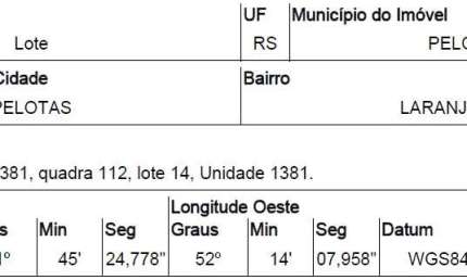 Oportunidade Única em PELOTAS - RS | Tipo: Terreno | Negociação: Venda Direta Online  | Situação: Imóvel