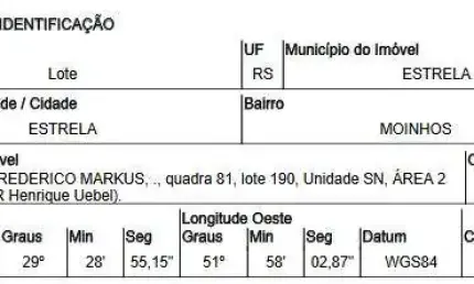 Oportunidade Única em ESTRELA - RS | Tipo: Terreno | Negociação: Venda Direta Online  | Situação: Imóvel