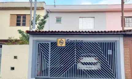 Sobrado com 2 dormitórios para alugar, 130 m² por R$ 3.565,00/mês - Vila Homero Thon - Santo André/SP