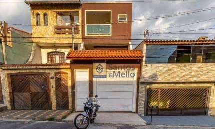 Sobrado com 3 dormitórios, 300 m² - venda por R$ 850.000,00 ou aluguel por R$ 6.727,33/mês - Parque João Ramalho - Santo André/SP