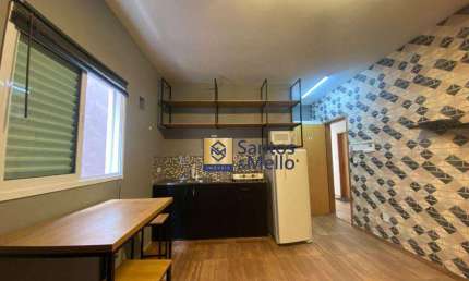 Kitnet com 1 dormitório para alugar, 27 m² por R$ 1.725,00/mês - Bangu - Santo André/SP