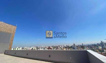 Apartamento com 2 dormitórios para alugar, 65 m² por R$ 3.410,00/mês - Campestre - Santo André/SP