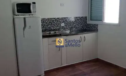 Kitnet com 1 dormitório para alugar, 30 m² por r$ 1.505,00/mês - bangu - santo andré/sp