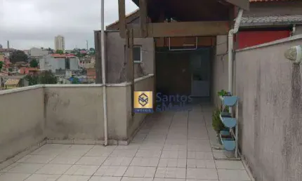 Cobertura com 2 dormitórios para alugar, 88 m² por R$ 2.042,50/mês - Parque Oratório - Santo André/SP