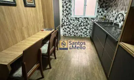 Apartamento com 2 dormitórios para alugar, 66 m² por r$ 2.800,01/mês - parque marajoara - santo andré/sp