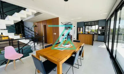 Casa novíssima e moderna com 3 suites, 328m2 no Condomínio Terras do Alvorada para venda, em Itupev