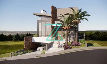 Mansão com 440m² em Construção no Condominio Brisas Jundiai próximo ao bairro Malota em Jundiaí, Sã