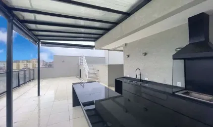 Cobertura duplex de 205m² , 3 quartos, 1 suíte, área gourmet, piscina privativa