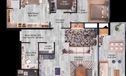 Apartamento com 3 quartos à venda na Capitão F. Leopoldo Heineck, 177, Centro, Lajeado, 171 m2 por R$ 1.727.000