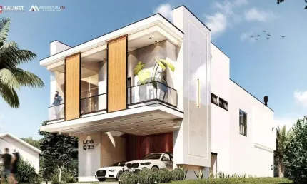 Casa em condomínio fechado com 4 quartos à venda na Avenida Governador Celso Ramos, 2300, Jardim Dourado, Porto Belo por R$ 7.133.000
