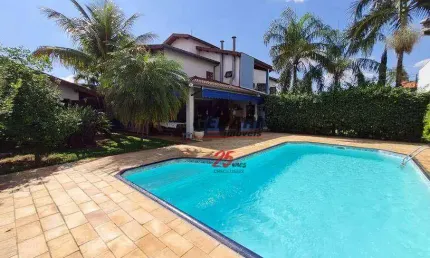 Sobrado com 5 quartos venda, 470 m² por R$ 1.900.000 - Chácara Areal - Indaiatuba/SP