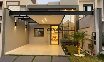 Casa com 3 quartos à venda, 125 m² por R$ 1.275.000 - Condomínio Jardins do Império - Indaiatuba/SP